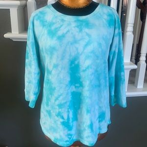 Sonoma goods for life tie-dyed 3/4 sleeve light weight sweatshirt